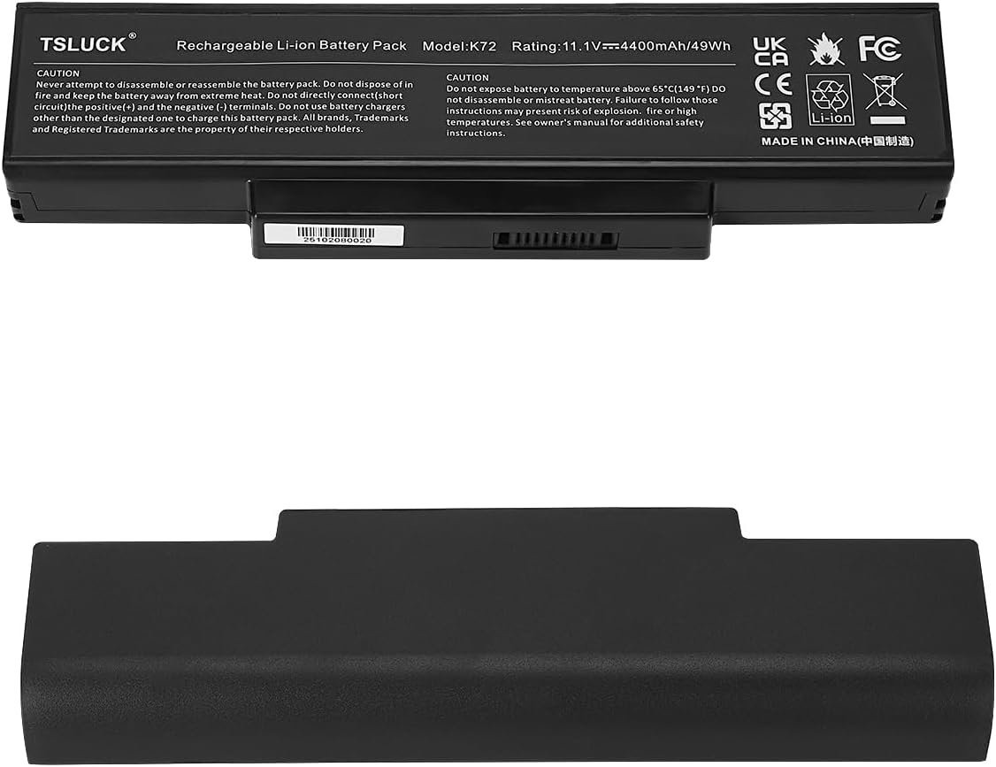 A32-k72 A32-N71 Laptop Batterij voor Asus N71 N71J N73S N73SV N71JV N71V N73 N73J K72 K72F K72J K73S K73SV K72D K72DR K72DY K72JK K72JR K72JV A72 X73S X77 X73E X73 X73BY X73SD X73SV X73T
