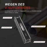 200 mm precisie-waterpas, machine-waterpas, frame, golfwaterpas, richtingsweegschaal, nauwkeurigheid 0,02 mm/m, met isolerende handgreep en houten koffer