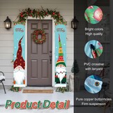 Vrolijke kerstbanner, kerstdeurbanner, "Merry Christmas"-banner, kerstdecoraties, waterafstotend, Nieuwjaar, hangende decoratie, verandatekening, voor huis, deur, winter, party, kerstdecoratie, 30 x