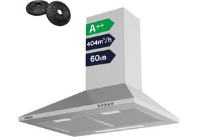 CIARRA Afzuigkap 60 cm RVS - A++ | 41% Korting