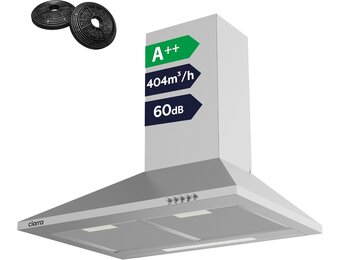 CIARRA CBCS6201 Afzuigkap 60 cm A++ Wandmodel Roestvrij staal