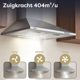 CIARRA CBCS6201 Afzuigkap 60 cm A++ Wandmodel Roestvrij staal