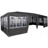 Partytent Antraciet/Wit 800x400cm Polyester/Staal - 35% Korting!