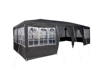 Partytent Antraciet/Wit 800x400cm Polyester/Staal - 35% Korting!