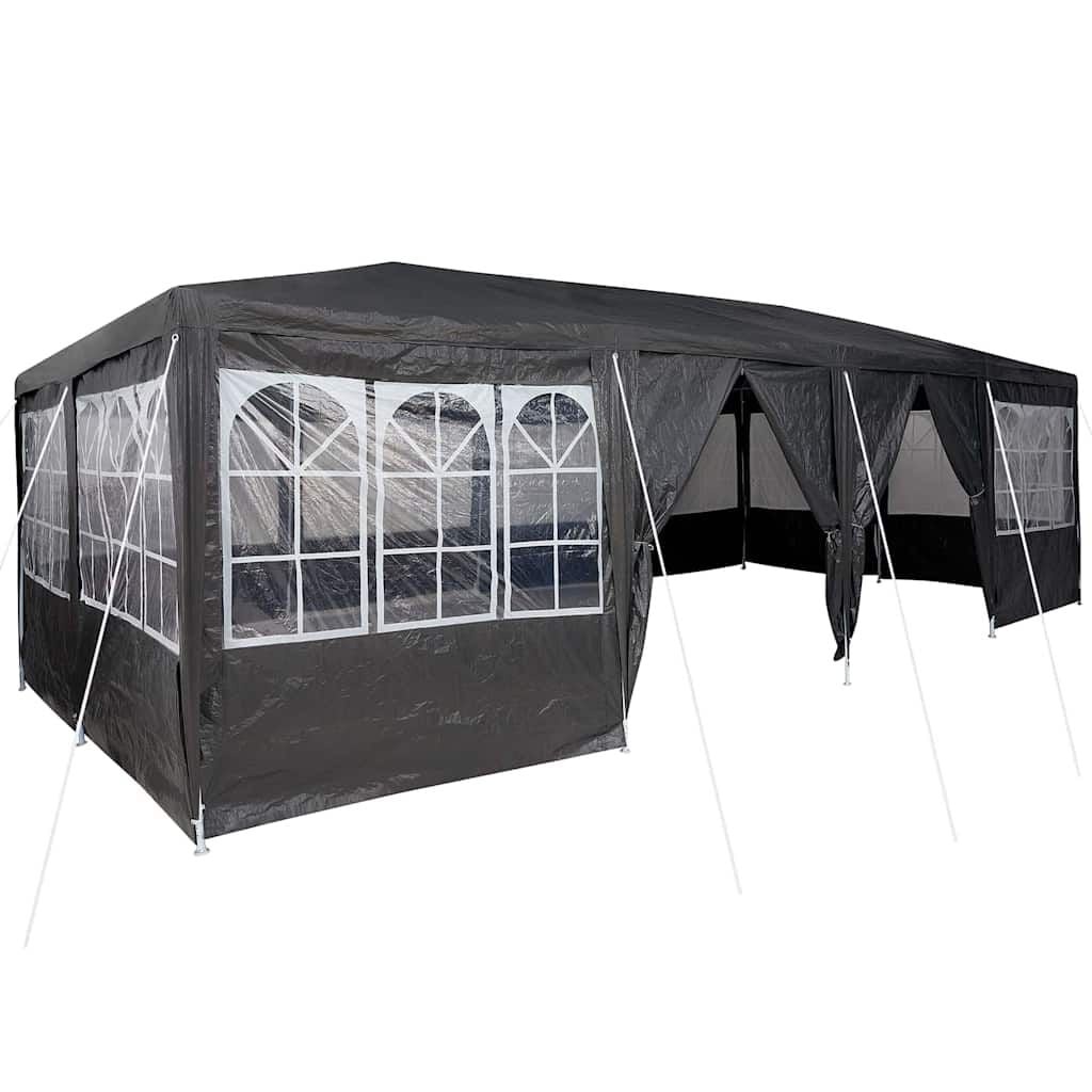 Partytent Antraciet/Wit 800x400cm Polyester/Staal - 35% Korting!