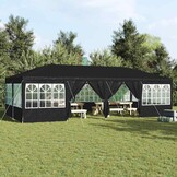 Partytent Antraciet/Wit 800x400cm Polyester/Staal - 35% Korting!