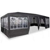 Partytent Antraciet/Wit 800x400cm Polyester/Staal - 35% Korting!