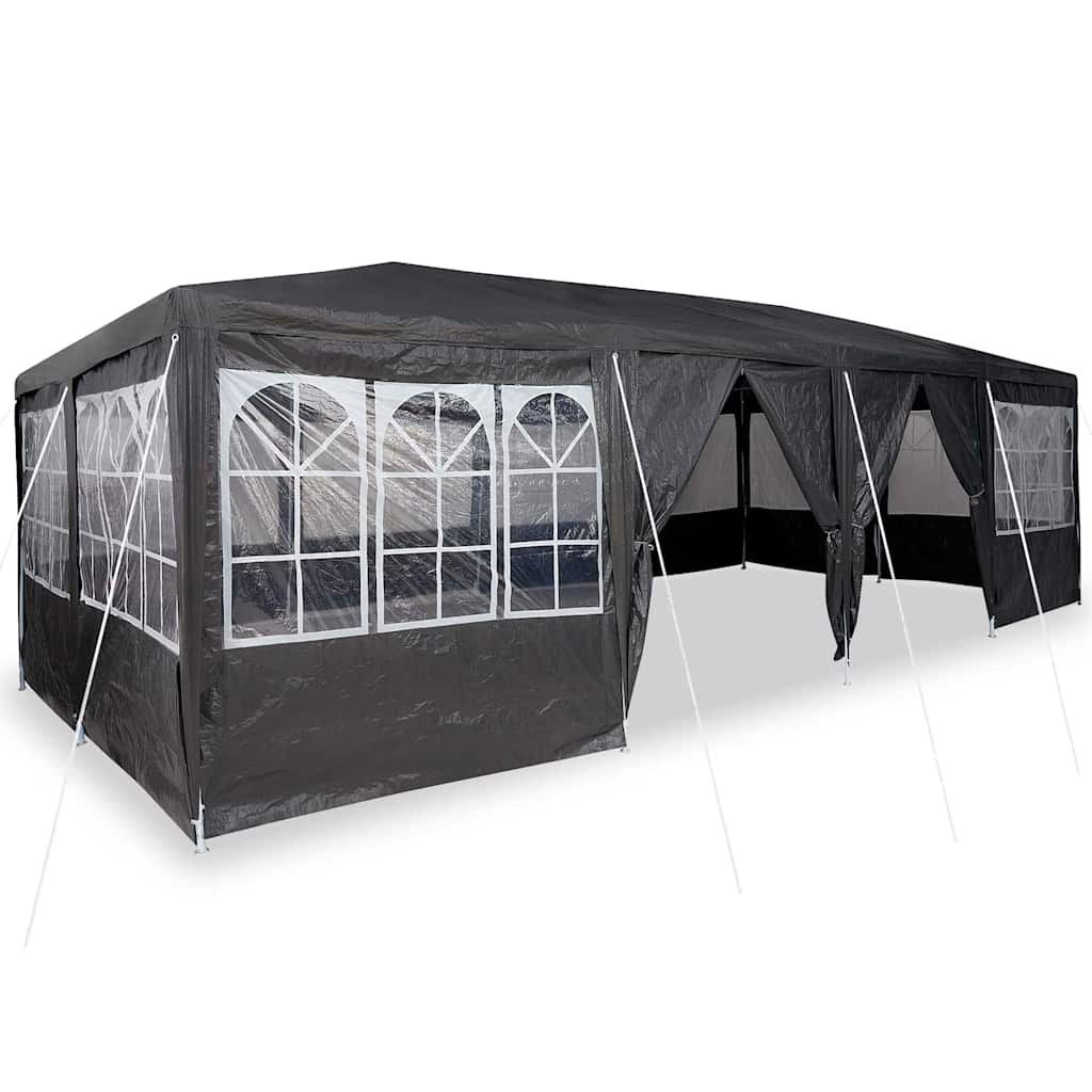 Partytent Antraciet/Wit 800x400cm Polyester/Staal - 35% Korting!