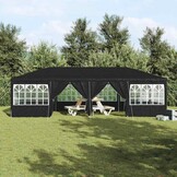 Partytent Antraciet/Wit 800x400cm Polyester/Staal - 35% Korting!