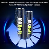 Oplaadbare USB C AA en AAA Batterij Lithium 1.5V Combo,Oplaadbare AA Batterijen 3400mWh 6 Pack, AAA Oplaadbare Batterijen 1200mWh 6 Pack