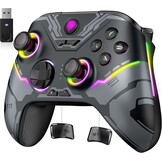EasySMX X15 draadloze pc-controller met Hall-triggers, Hall-joysticks, verbeterde Bluetooth-gamecontroller, geen drift, geen dode zone-effect, compatibel met Windows-pc, Android, Steam en Switch