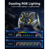 EasySMX X15 draadloze pc-controller met Hall-triggers, Hall-joysticks, verbeterde Bluetooth-gamecontroller, geen drift, geen dode zone-effect, compatibel met Windows-pc, Android, Steam en Switch