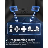 EasySMX X15 draadloze pc-controller met Hall-triggers, Hall-joysticks, verbeterde Bluetooth-gamecontroller, geen drift, geen dode zone-effect, compatibel met Windows-pc, Android, Steam en Switch