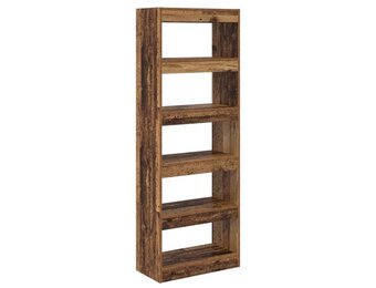 vidaXL Boekenkast 5-laags 60 x 30 x 166 cm Bewerkt hout Oud hout