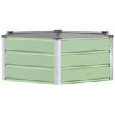 vidaXL Plantenbak Pastelgroen 129 x 129 x 45 cm Staal