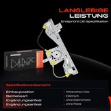 Frankberg Window Lifter Window Lifter Mechanisme Side Window Window Holder Elektrische Motor Window Lifter Window Lifter Mechanisme Vervangen# 9223.C9
