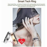 Findtime Smart Ring - Fitness Tracker met Hartslagmeter - Zilver
