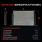 Frankberg Koeler waterkoeler motorkoeler handgeschakelde versnellingsbak compatibel met Stilo Multi Wagon 192 1.6L-1.9L 2003-2008 Stilo Van 192 1.6L 1.9L 2001-2008 Replace# 46745809