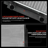 Frankberg Koeler waterkoeler motorkoeler handgeschakelde versnellingsbak compatibel met Stilo Multi Wagon 192 1.6L-1.9L 2003-2008 Stilo Van 192 1.6L 1.9L 2001-2008 Replace# 46745809