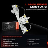 Frankberg venster lifter venster lifter mechanisme zijruit venster venster houder elektrische motor venster lifter venster lifter mechanisme Vervangen# 9224.E2