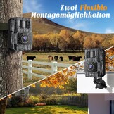 MAXDONE Wildcamera met mobiele telefoon transmissie APP - Wildlife Camera 4K 64MP HD met WiFi Bluetooth Bewegingsmelder Nachtzicht, Game Camera's met 6000mAh batterij, 0.1s sluitertijd IP66