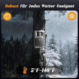 MAXDONE Wildcamera met mobiele telefoon transmissie APP - Wildlife Camera 4K 64MP HD met WiFi Bluetooth Bewegingsmelder Nachtzicht, Game Camera's met 6000mAh batterij, 0.1s sluitertijd IP66