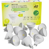 GY Led Lampen MR16 Lamp Light Bulb Gu5.3 Ledlamp Ledlampen Lampjes Niet-Dimbare neutral white 4,5W 663 Lumen 4000K 12 Stuks