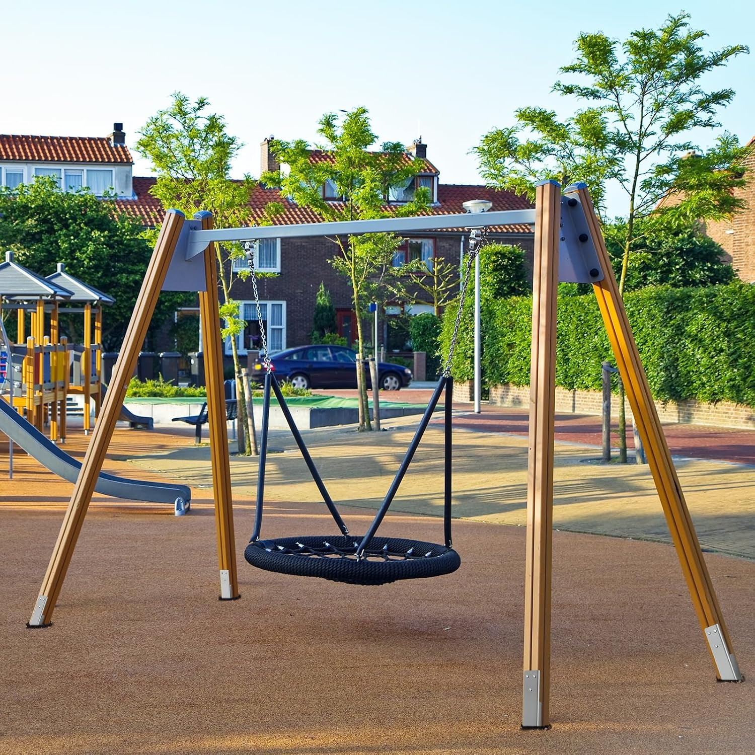 grondankers voor schommel, tuin, verankeringen, slijtvast, winddicht, kinderschommel, 420 mm