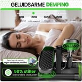 Ultrasport Swingstepper, 2-in-1 Premium Ministepper, hometrainer met trainingscomputer, compacte stepper voor been- en billentraining