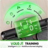 Ultrasport Swingstepper, 2-in-1 Premium Ministepper, hometrainer met trainingscomputer, compacte stepper voor been- en billentraining