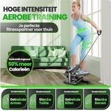 Ultrasport Swingstepper, 2-in-1 Premium Ministepper, hometrainer met trainingscomputer, compacte stepper voor been- en billentraining