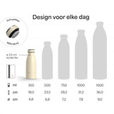 LARS NYSØM Drinkfles RVS 350ml - Taupe Bruin - Geïsoleerde Lekvrije Fles