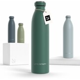 LARS NYSØM Drinkfles RVS 350ml - Taupe Bruin - Geïsoleerde Lekvrije Fles