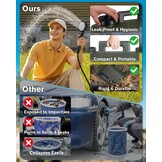 Spopal Campingdouche [10000mAh], IPX8 draagbare campingdouche met 20L stevige watertank, LED watertemperatuur en batterijniveauweergave, oplaadbare douchepomp voor reizen kamperen huisdier auto