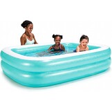 Bestway 54005 Opblaasbaar helder familiezwembad, 201 x 150 x 51 cm - groen