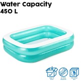Bestway 54005 Opblaasbaar helder familiezwembad, 201 x 150 x 51 cm - groen