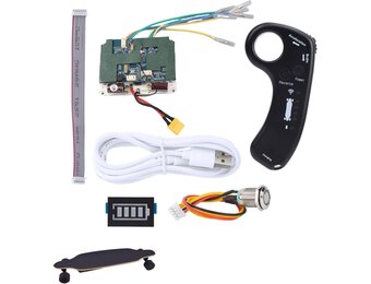 ESC-controllerset, elektrische skateboard, afstandsbediening, 36 V, 430 W, 12 A, ESC-moederbord, naafmotor, dubbele aandrijving, sinusaandrijving, elektrische longboard, afstandsbediening