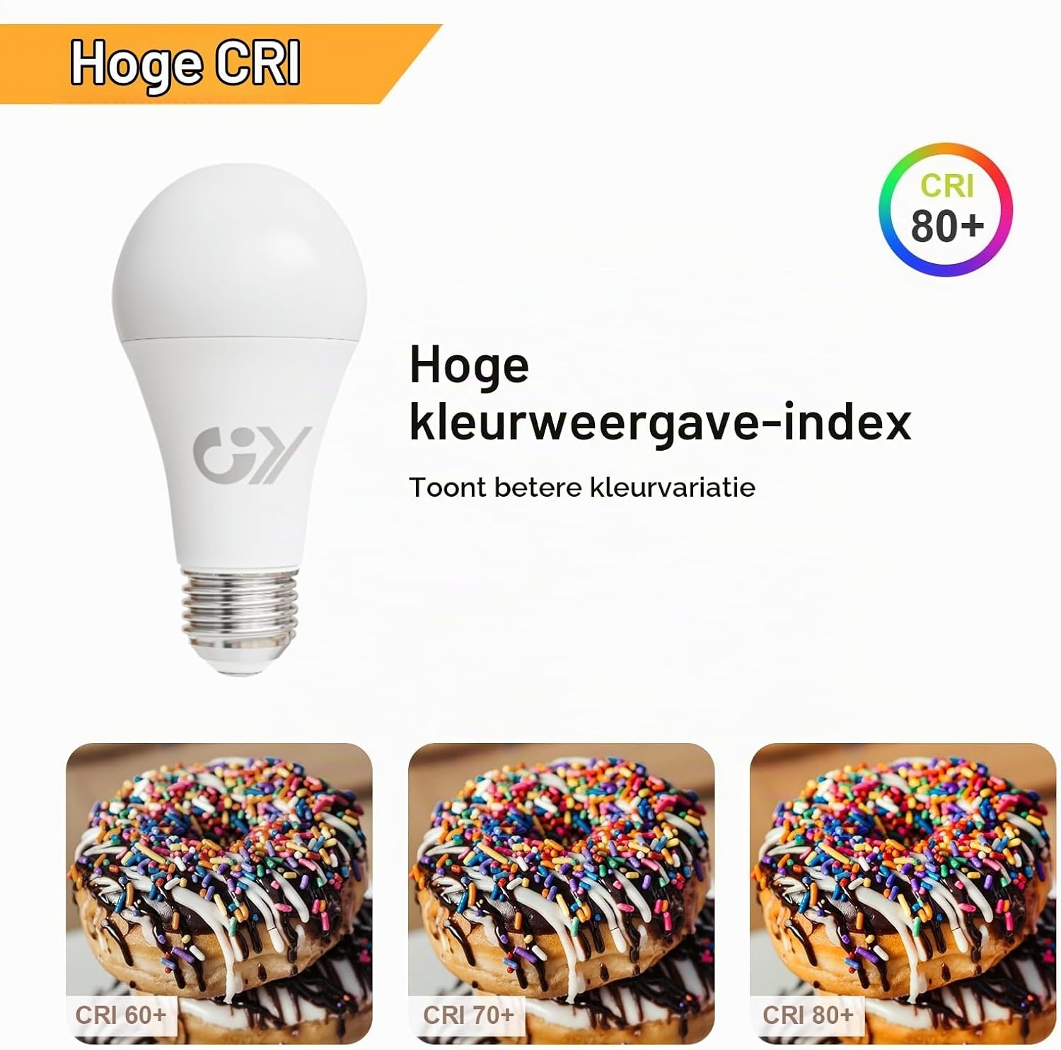 GY Ledlamp, E27, 14 W (komt overeen met 100 W), 1540 lumen, 4000 K, neutraal wit, A60, E27, led, energie-efficiëntie, E27 led, stralingshoek van 280 graden, niet dimbaar, 12 stuks