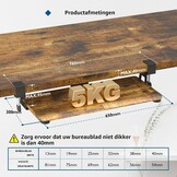 Uittrekbare Toetsenbordlade Onder Bureau (650x300mm) - 32% Korting