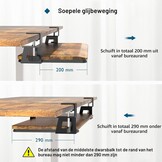 Uittrekbare Toetsenbordlade Onder Bureau (650x300mm) - 32% Korting