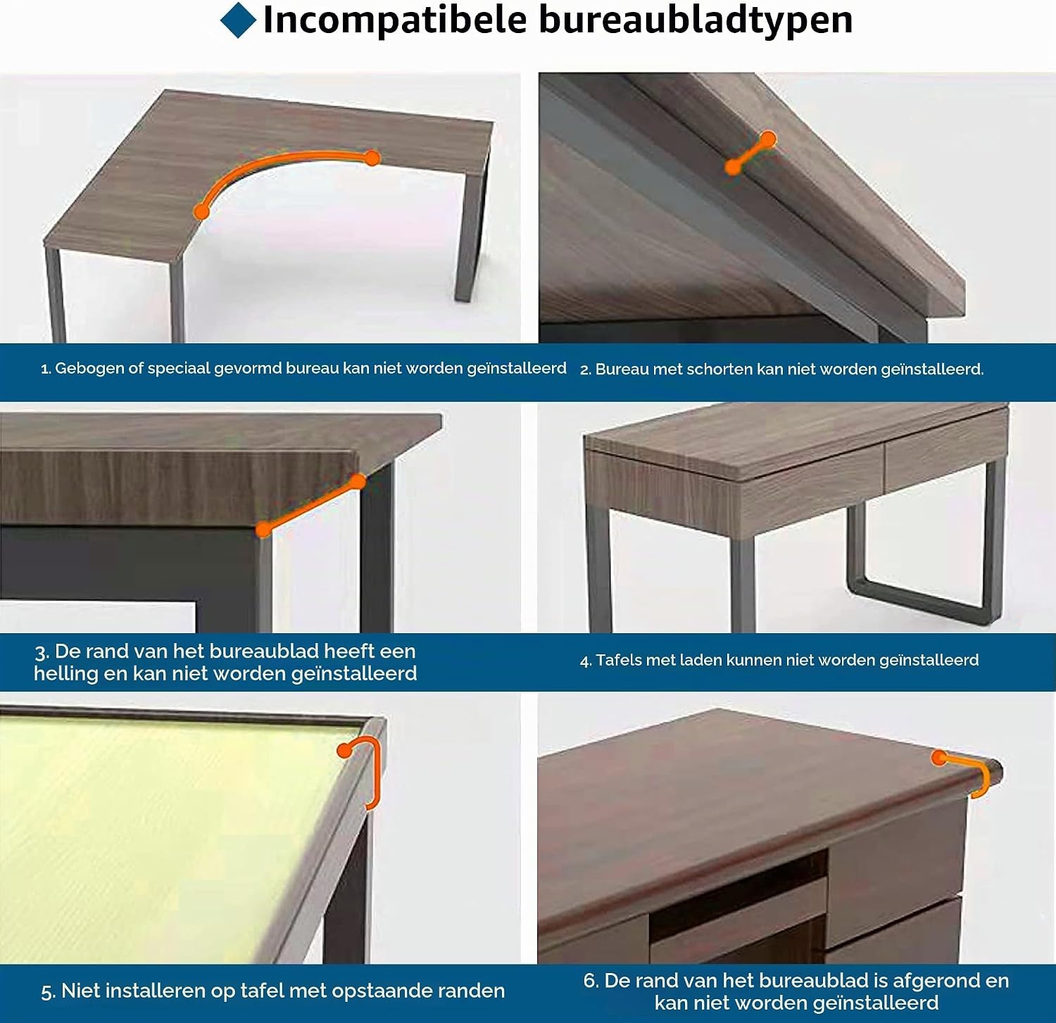 Uittrekbare Toetsenbordlade Onder Bureau (650x300mm) - 32% Korting