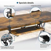 Uittrekbare Toetsenbordlade Onder Bureau (650x300mm) - 32% Korting