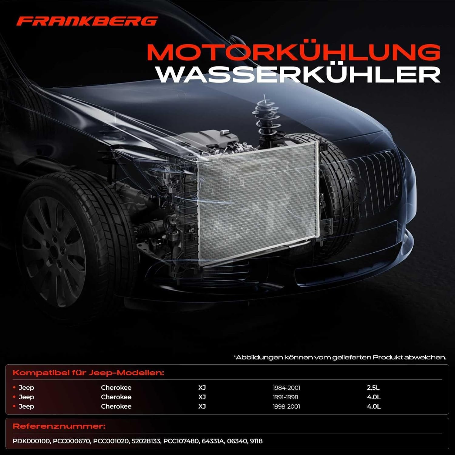 Radiator Jeep Cherokee XJ 2.5L 4.0L (1984-2001) - 34% Korting