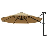 Wandparasol Taupe 300cm - 34% Korting