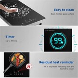 Keramische Kookplaat Zwart 3200W - 35% Korting