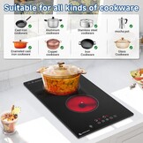Keramische Kookplaat Zwart 3200W - 35% Korting
