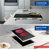 Keramische Kookplaat Zwart 3200W - 35% Korting
