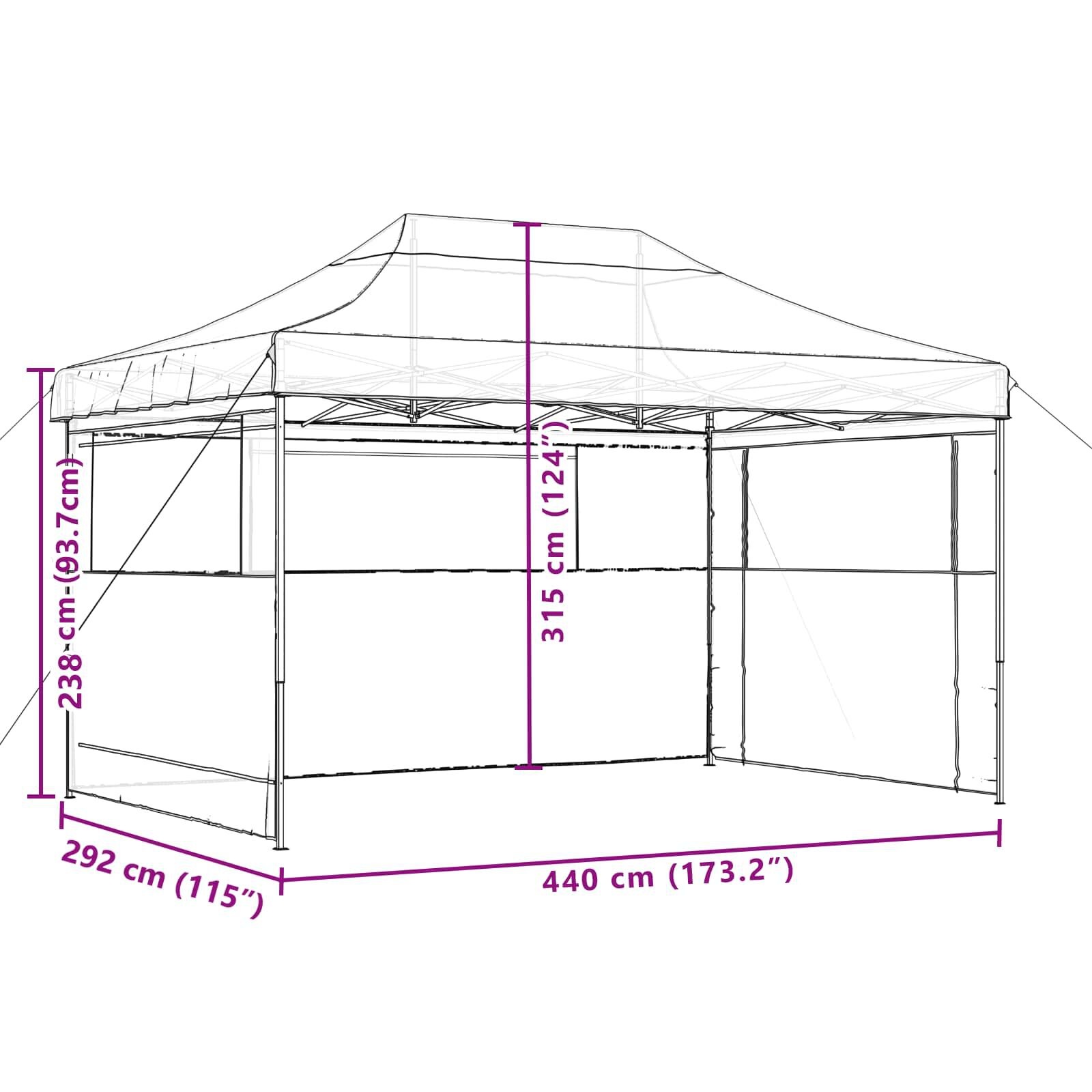 Pop-up Partytent Taupe - 34% Korting