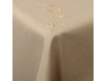 Waterafstotend Tafelkleed Zand Linnenlook 110x140cm (26% Korting)