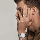 Smart Ring Fitness Tracker Zilver - Hartslag, Slaap, Sportmodi (34% Korting)